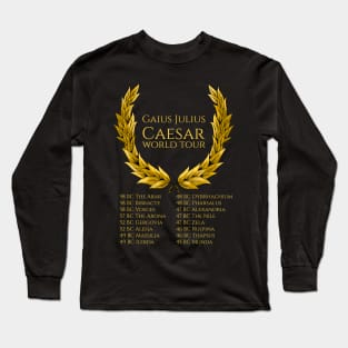 Gaius Julius Caesar World Tour Roman History Long Sleeve T-Shirt